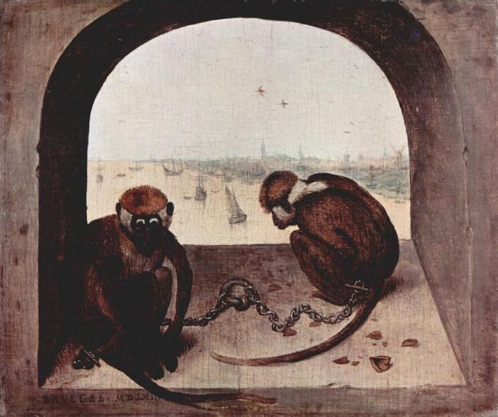 Pieter Bruegel the Elder Zwei Affen Germany oil painting art